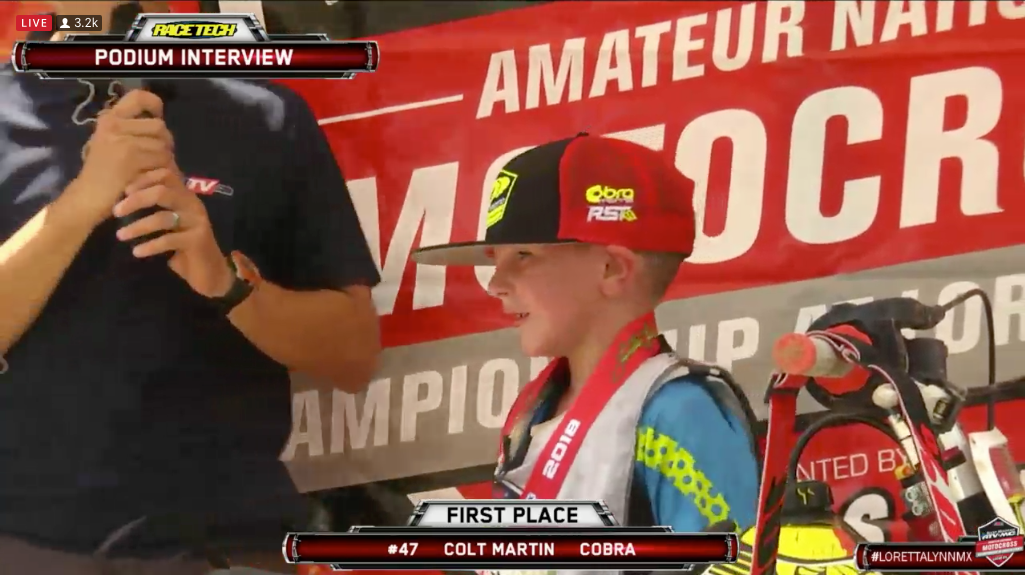 King Cobra National Team Rider Colt Martin #47 Takes The Win At Loretta Lynn