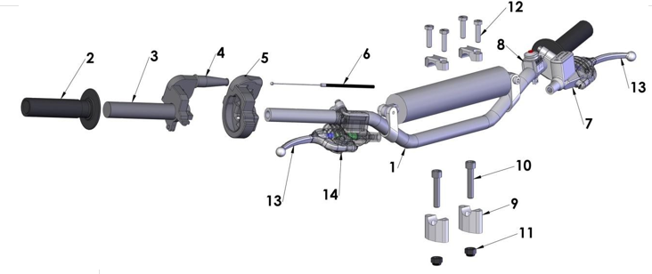 Cobra CX65 2013 Parts – Bars and Controls