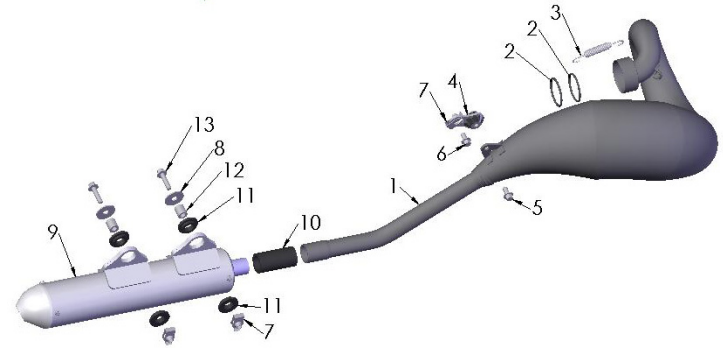 2012 CX50 BW Exhaust System