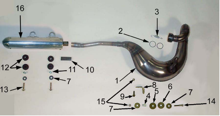 2012 Cobra 50CC Auto Engine Exhaust System