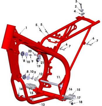 2012 Cobra 50SR (King) Parts – Frame I