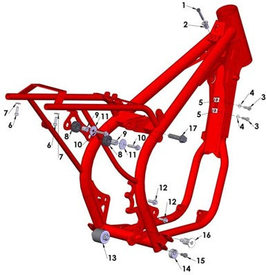 2012 Cobra 50SR (King) Parts – Frame II