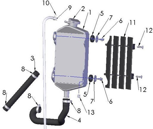 2012 Cobra 50 Big Wheel Parts – Coolant System