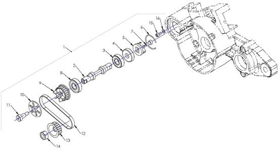 2012 Cobra 50 Big Wheel Parts – Engine – Water Pump