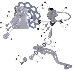 2012 Cobra 50 Big Wheel Parts – Rear Brake