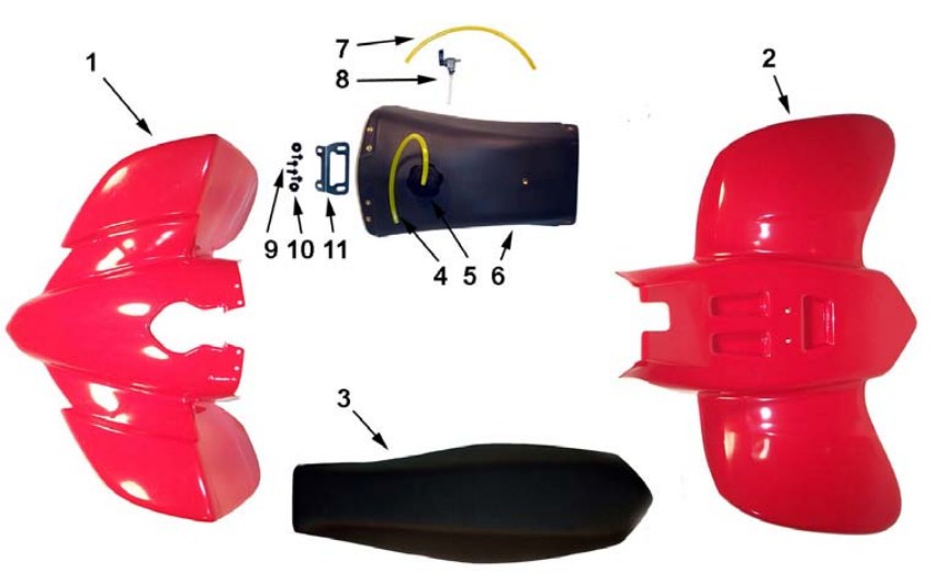 2012 Cobra Auto Rolling Chassis Plastic and Bodywork