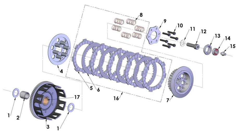 2013 Cobra CX65 Parts – Engine Clutch