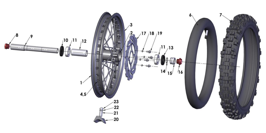 2013 Cobra CX65 Front Wheel