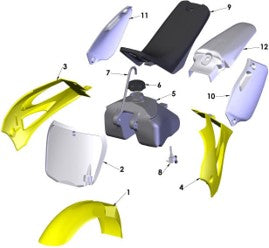 2015 Cobra 50JR Parts – Plastic & Seat