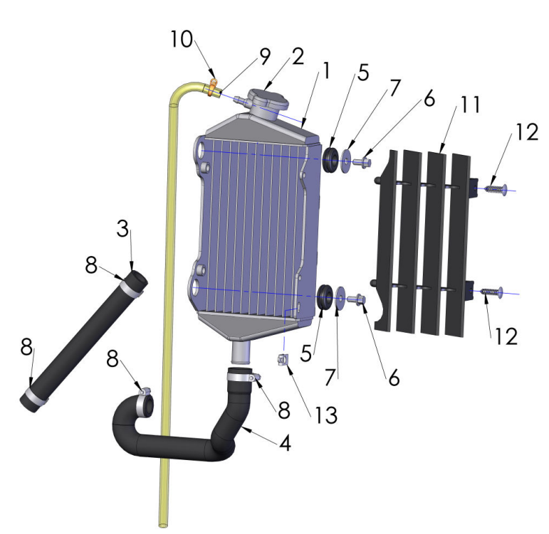 2015 Cobra 50SR (King) Coolant System