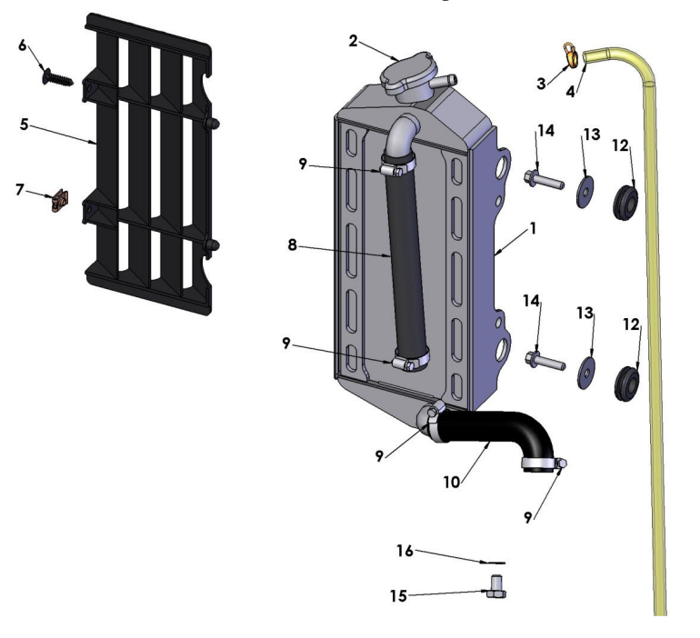 2015 Cobra CX65 Coolant System