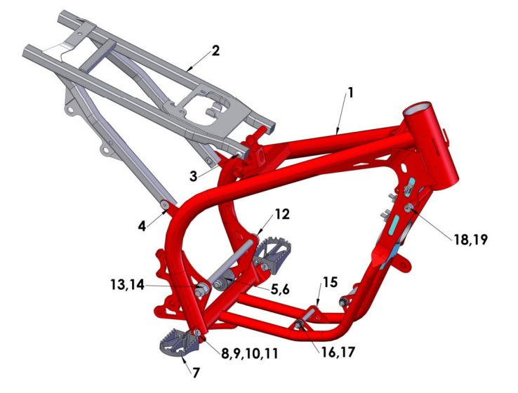 2015 Cobra CX65 Frame