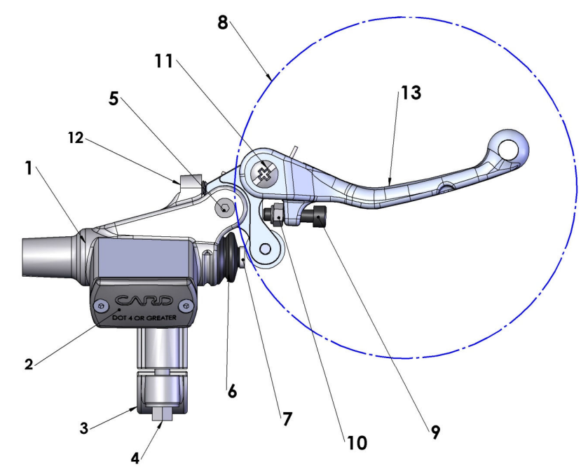 2015 Cobra CX65 Front Brakes – Master Cylinder