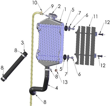 2016 Cobra 50FWE Parts – Coolant System