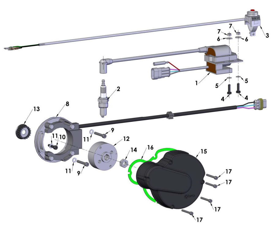 2016 Cobra 50P3 Parts – Electrical System