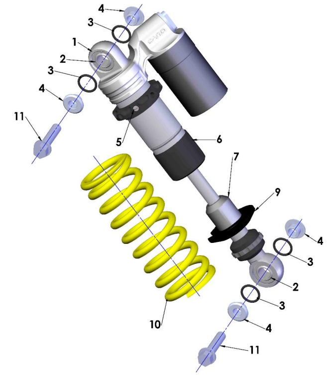 2016 Cobra CX65 Parts – Shock External