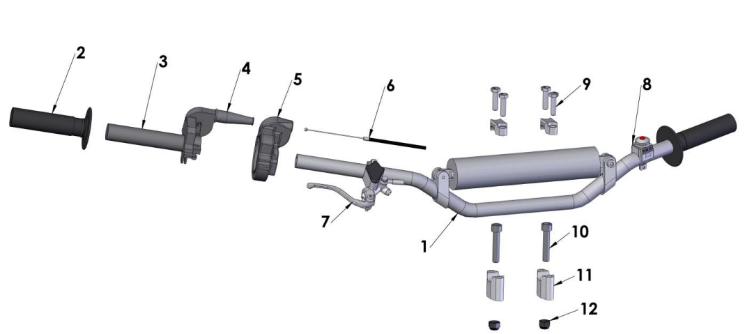 2017 Cobra 50FWE Parts – Bars and Controls