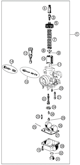 2017 Cobra 50FWE Parts – Carburetor