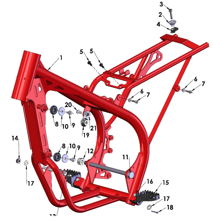 2017 Cobra 50FWE Parts – Frame I