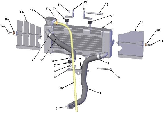 2017 Cobra 50JR Parts – Coolant System