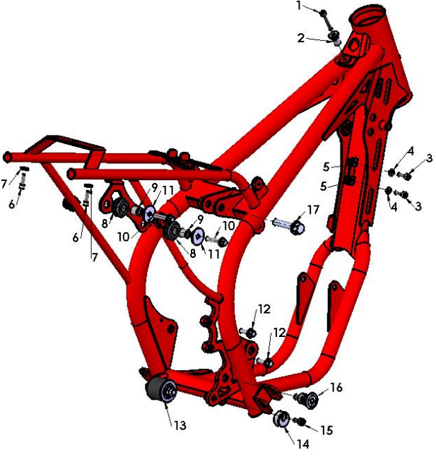 2017 Cobra 50SR (King) Parts – Frame II