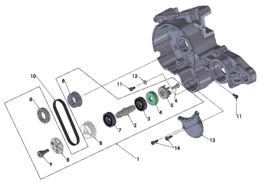 2018 Cobra 50FWE Parts - Engine - Water Pump