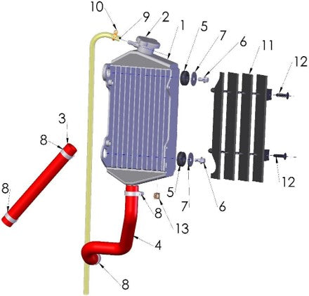 2018 Cobra 50FWE Parts – Coolant System