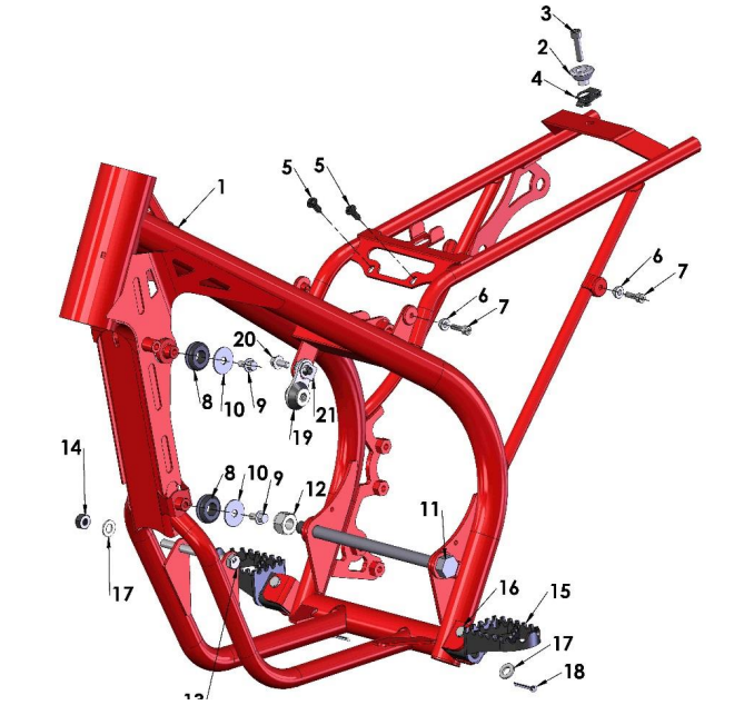 2018 Cobra 50SR (King) Parts - Frame I