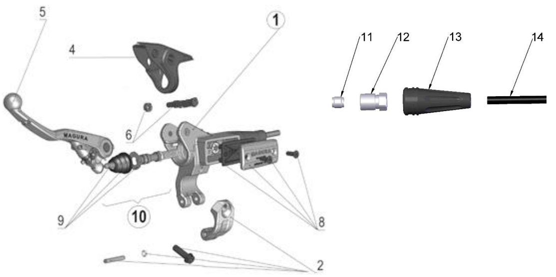 2018 Cobra CX65 Parts - Clutch - Master Cylinder