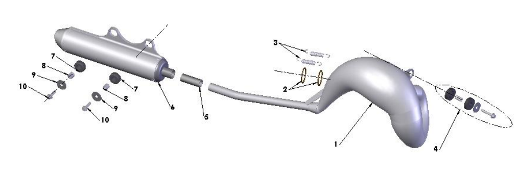 2019 Cobra 50JR Parts - Exhaust System