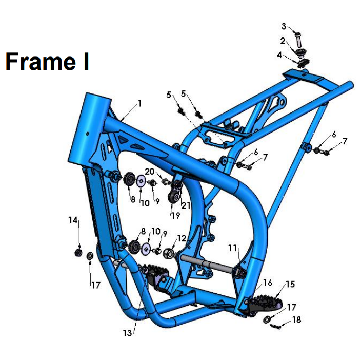 2020-CX50FWE Parts- Frame I