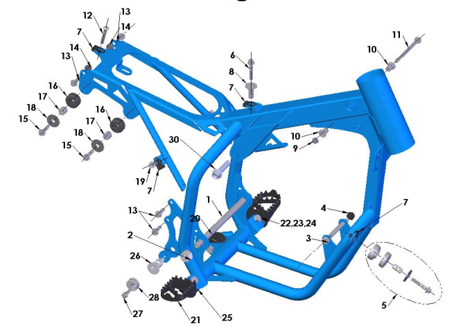 2020-CX50P3 Parts- Frame- Mounting Hardware I