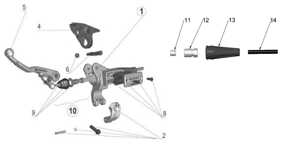 2020-CX65 Parts- Clutch- Master Cylinder