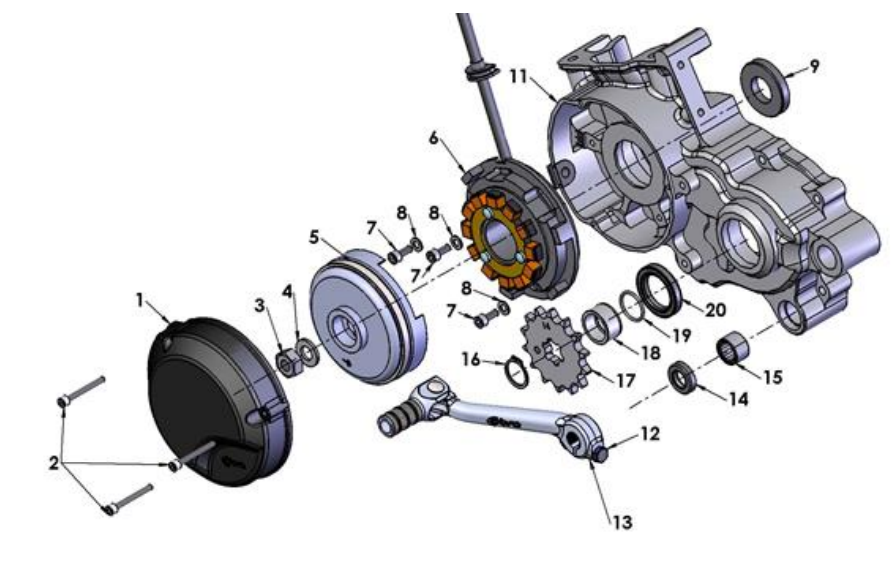 2020-CX65 Parts- Engine- Ignition Side