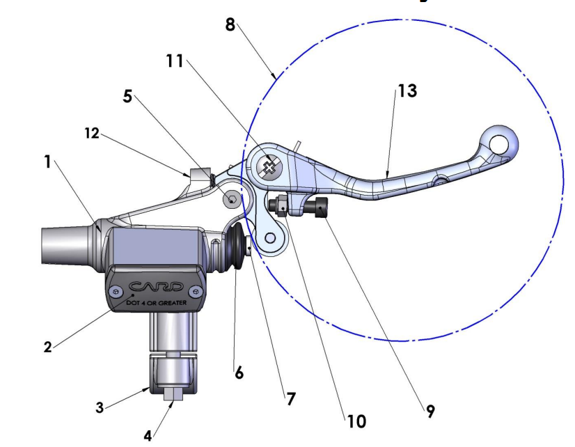 2020-CX65 Parts- Front Brakes- Master Cylinder