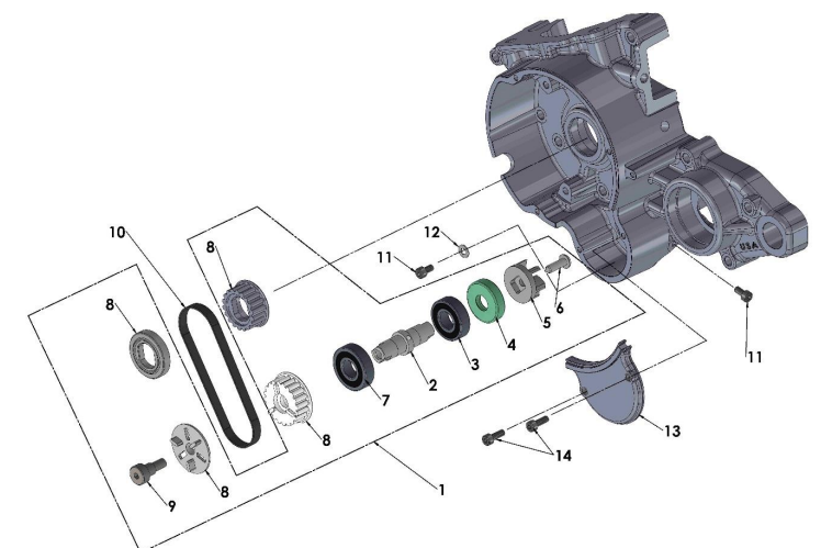 2021-CX50JR Parts- Engine- Water Pump