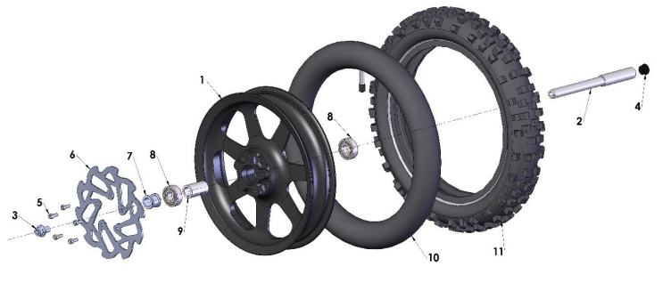 2021-CX50JR Parts- Front Wheel