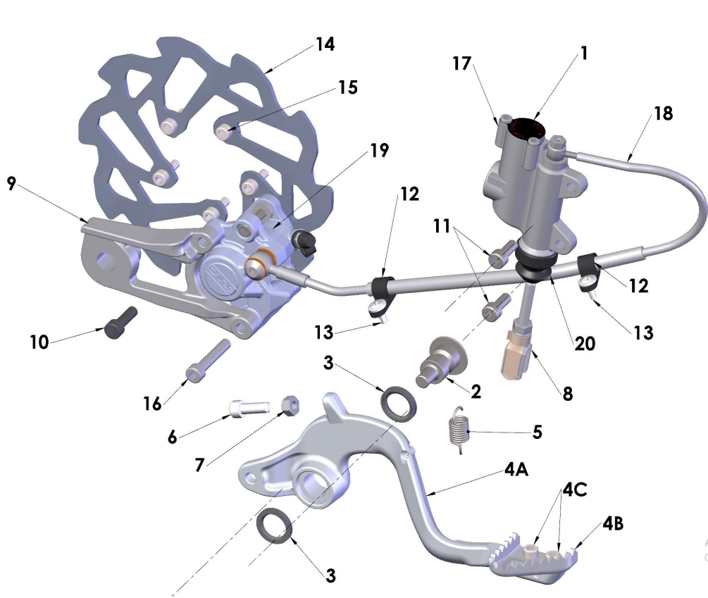 2021-CX50JR Parts- Rear Brake