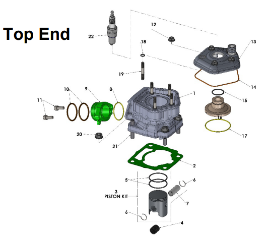 2021-CX50P3 Parts- Engine- Top End