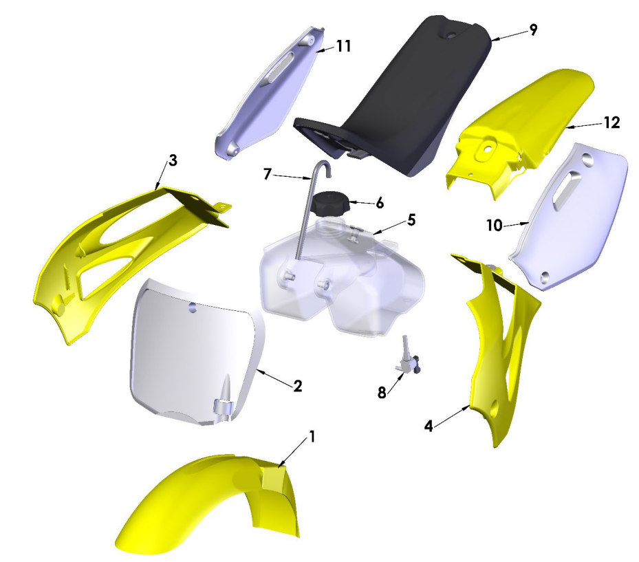 2021-CX50P3 Parts- Plastic & Seat