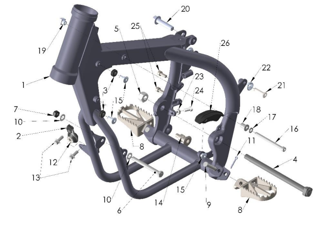 2021-CX50SRX Parts- Frame I