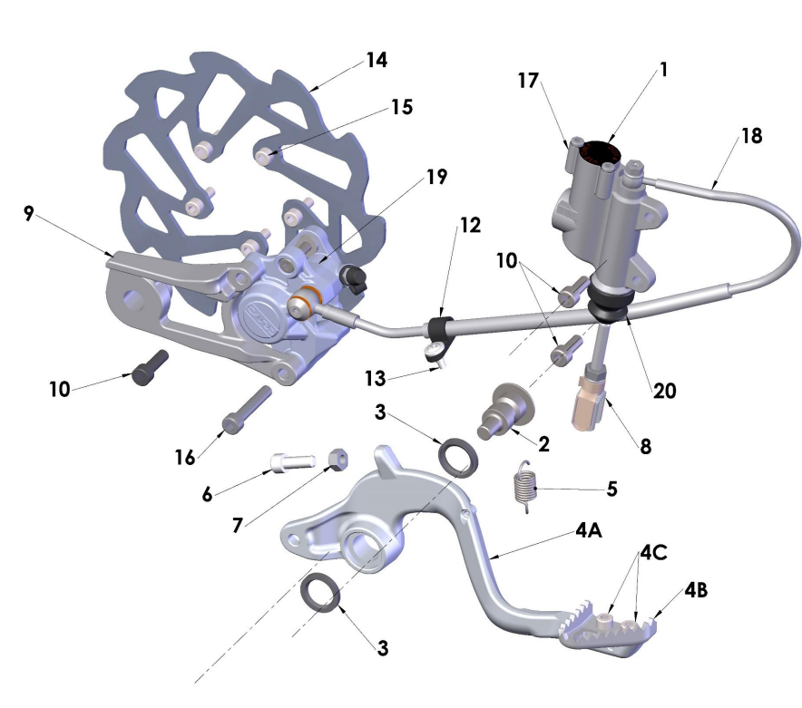 2021-CX50SRX Parts- Rear Brake