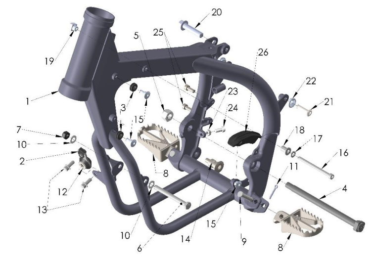 2021-CX50SRx-FWE Parts- Frame I