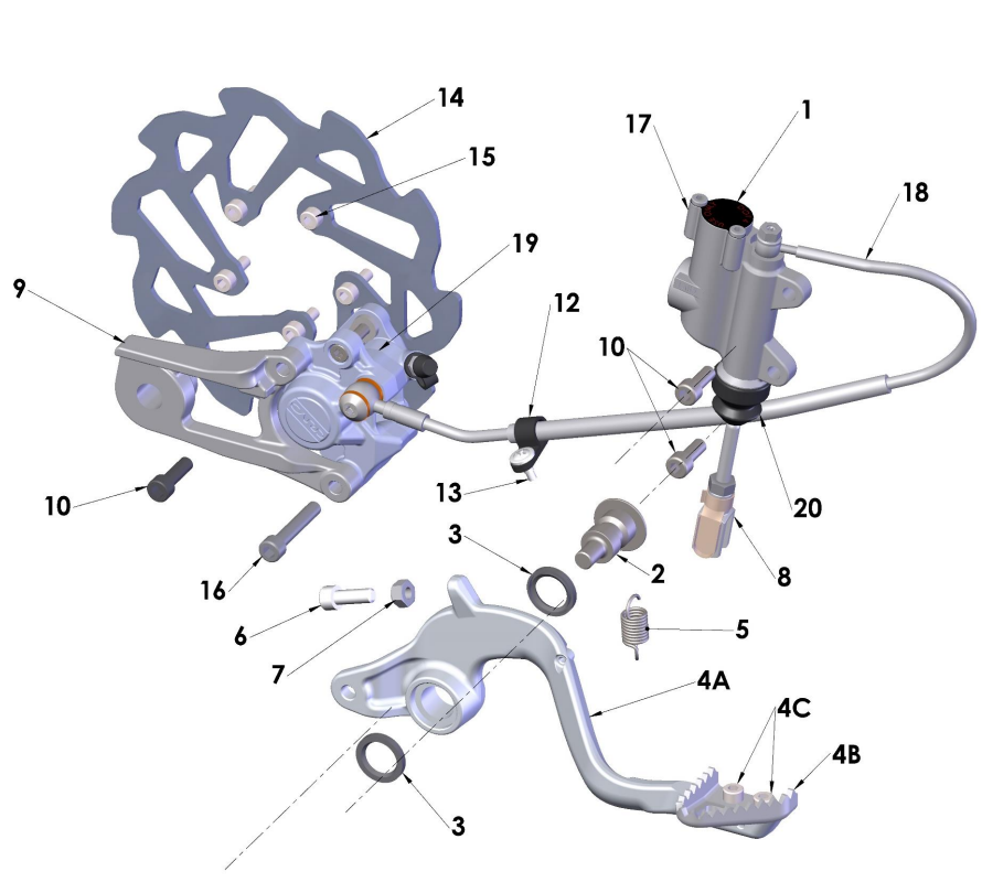 2021-CX50SRx-FWE Parts- Rear Brake