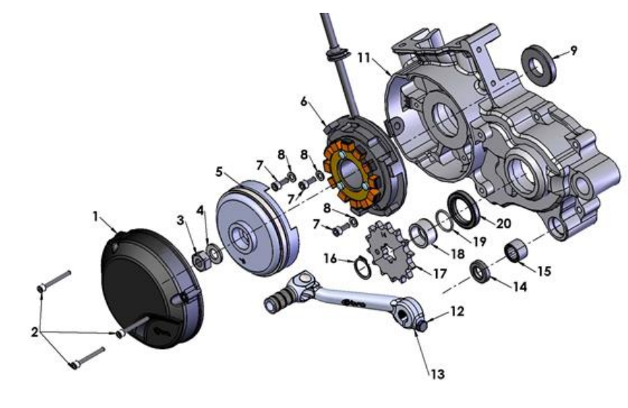 2021-CX65 Parts- Engine- Ignition Side