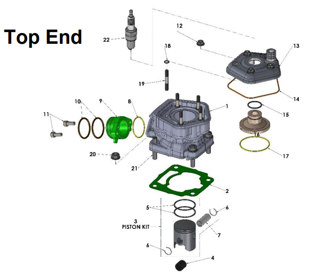 2022-CX50P3 Parts- Engine- Top End