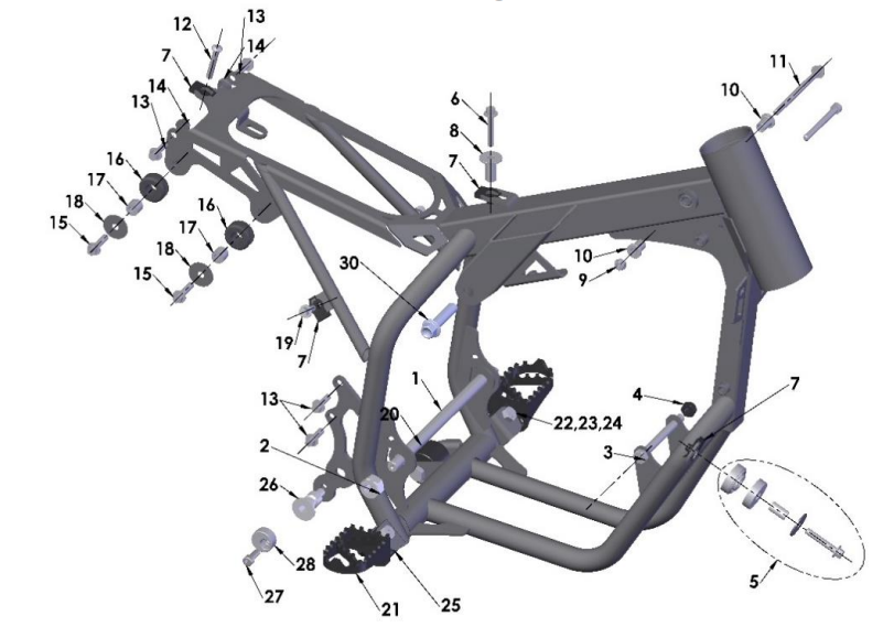 2022-CX50P3 Parts- Frame- Mounting Hardware I