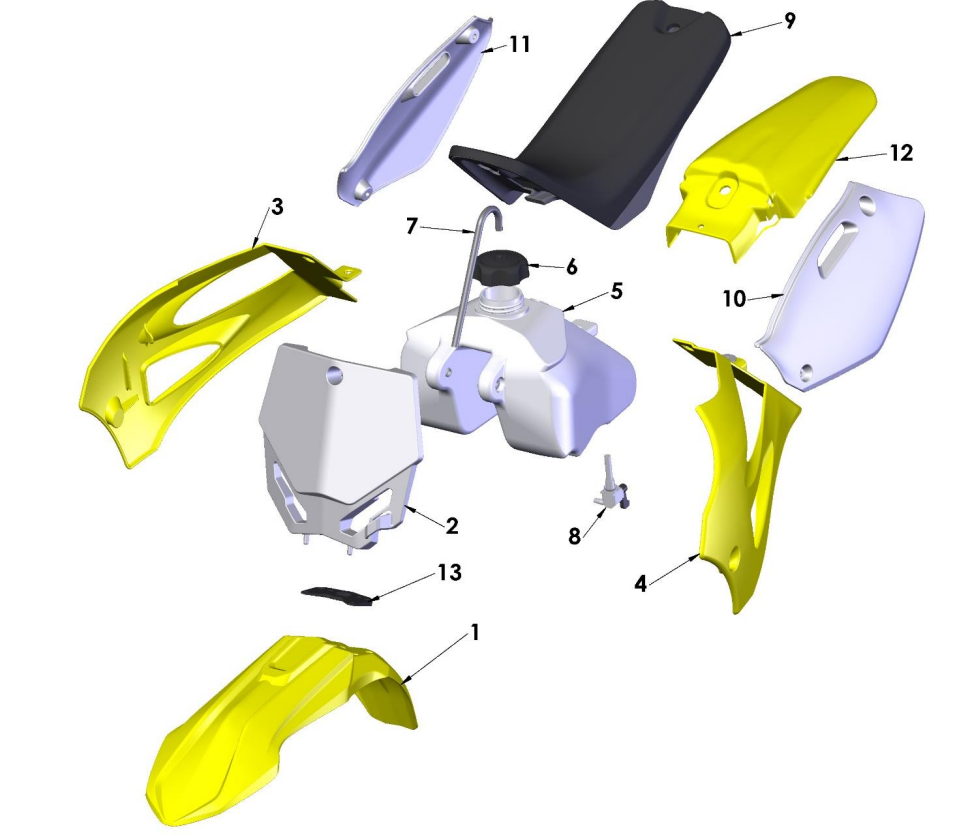 2022-CX50P3 Parts- Plastic & Seat