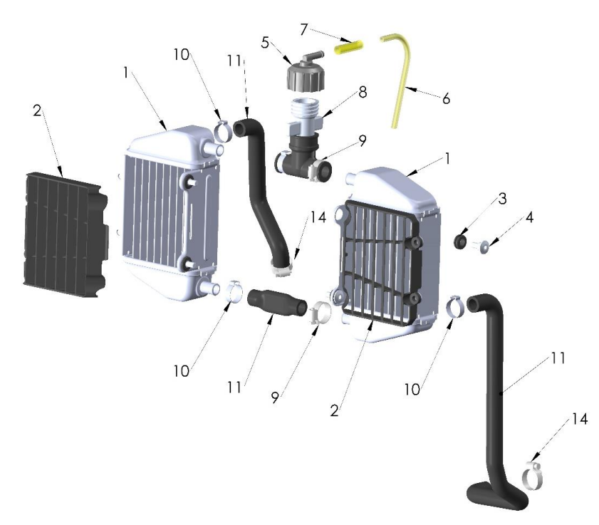 2022-CX50SRx-FWE Parts- Coolant System