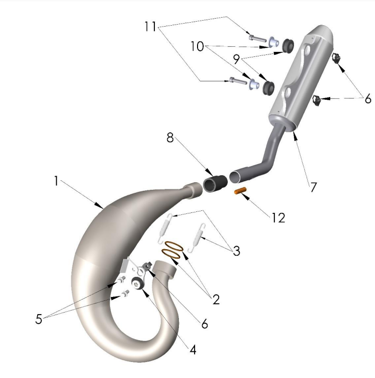 2022-CX50SRx-FWE Parts- Exhaust System